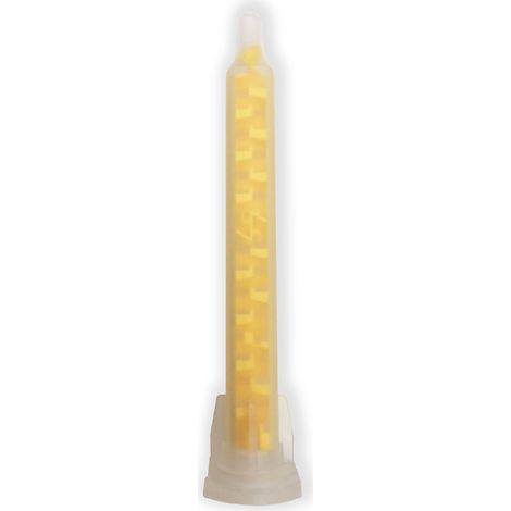 Mélangeur statique, buse de mélange, embout mélangeur, mélangeur colle, buse mélange colle jaune