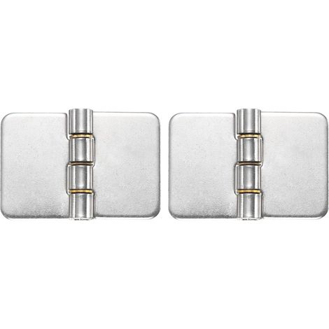 2 Pack Pares Lourdes Charnières À Souder, Argenté (1/5)