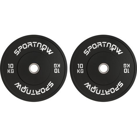Manubri 2 x 10 kg, dischi olimpionici Ø 50 mm, neri (1/5)