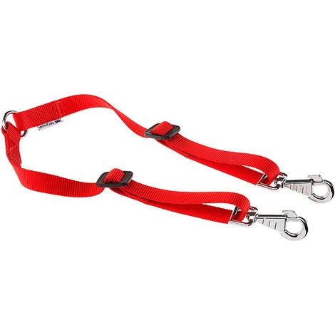 Ferplast TWIN  Terminale doppio per guinzaglio per cani. Variante 10/36 - Misure: 10 mm x L 25-36 cm - Colori misti