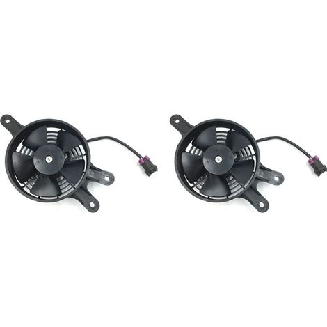 Adecuado para dos ventiladores de refrigeración de motocicleta, con conectores impermeables, compatible con las motocicletas ATV de cuatro ruedas Linhai de 260 cc, 300 cc y 400 cc (modelos LH260, LH30