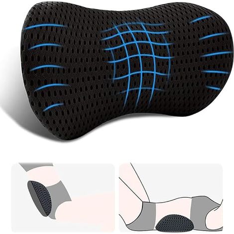 Car Lumbar Cushion - Lumbar Cushion Office Chair with Memory Foam and Highly Breathable Fabric, Back Cushion Car Back Cushion Lumbar Support (1/5)