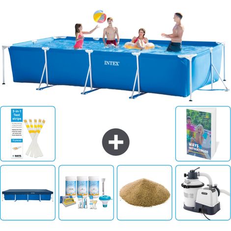 Rechteckiger Frame Pool - 450x220x84 cm - 7-teilig S47