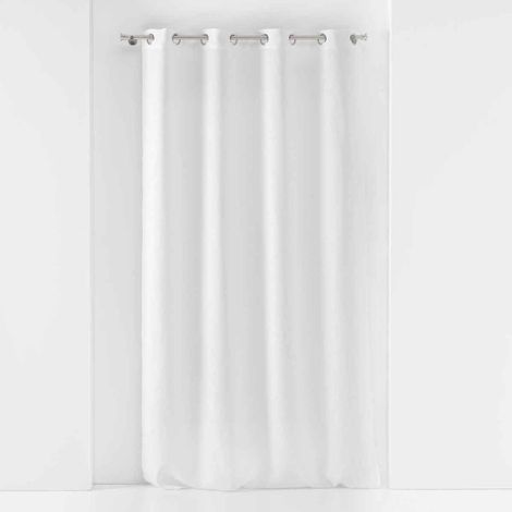 Rideau Voilage à Œillets "Soane" 140x240cm Blanc (1/4)