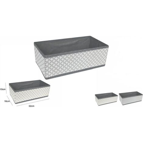 TrAdE Shop Traesio - Scatola Salvaspazio Portatutto Contenitore Armadio Organizer 32x16x10cm 53031a - (1/2)