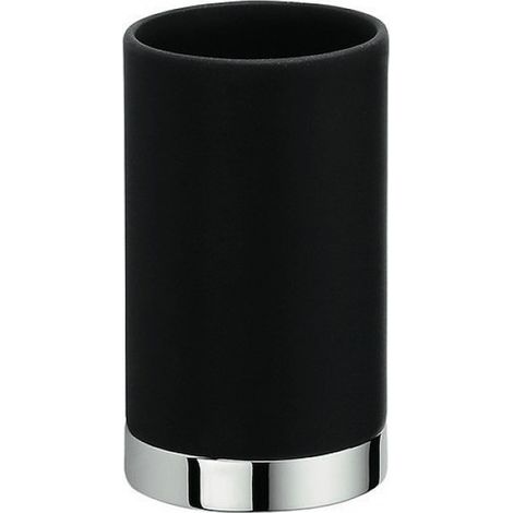 Colombo Design NORDIC bicchiere d'appoggio, finitura cromo/nero opaco B52410CR-CNO (1/3)