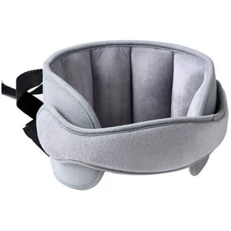 Ceinture d'aide à la Tête pour Siège d'auto pour Enfant, appuie-tête réglable pour siège de sécurité enfant, Confortable Cale Cou Oreiller Tête Fixation Holder Repose Protéger Coussin, Gris (1/5)