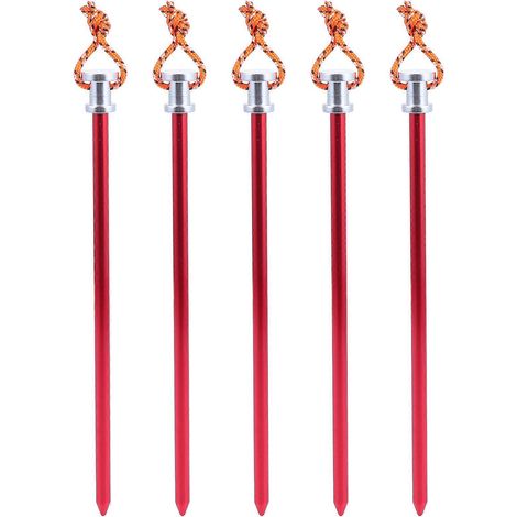 Accessoires pour tentes : 5 piquets robustes pour les amateurs de plein air (22,5 x 1,8 x 1,8 cm) - Solides et pratiques (1/5)
