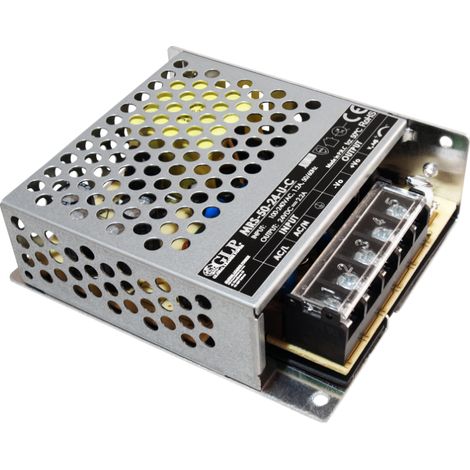 MRS-50-05-UC: MRS-50-05-UC: GLP: Alimentatore incapsulato 5V/10A/50W, Uin = 85-264VAC / 120-373VDC, Coperchio per morsettiera