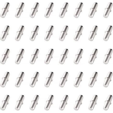 40pcs 20 x 6mm nails and shelf brackets, suitable for kitchen cabinets and bookcases. (1/4)