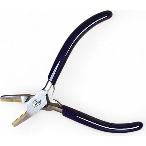 Flachzange mit Messingbacken, Schmuckwerkzeug, Bastelzange, 14 cm PTL® (1/5)