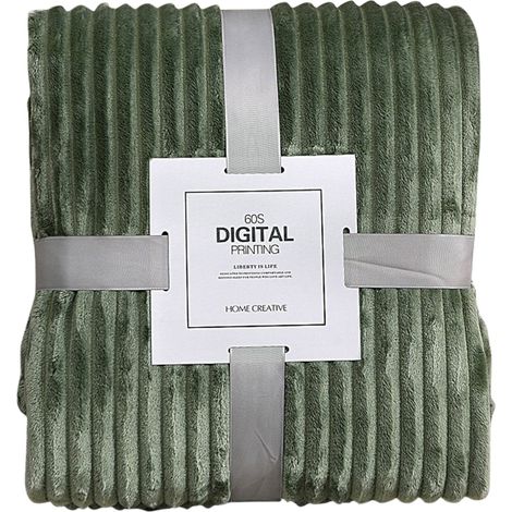 Couverture  en liquidation, taille standard, 1 couverture, légère et douce, idéale pour les canapés et les lits. Couverture en peluche, linge de maison, soldes.