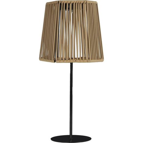 Lampe de table solaire beige Merrill avec capteur crépusculaire (1/5)