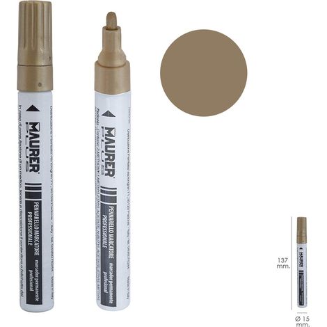 Rotulador Marcador Obra Profesional Pintura Permanente Oro (1/4)