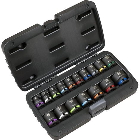 Sealey AK68218 Impact Socket Set 3/8""Sq Drive 17pc