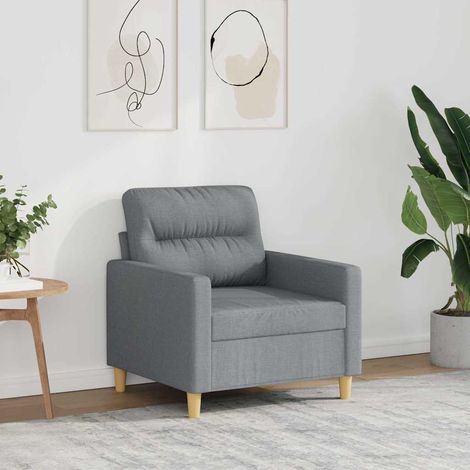 Fauteuil Gris clair 60 cm Tissu (1/5)