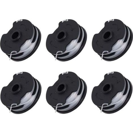 Bobines de rechange pour débroussailleuse sans fil Parkside PRTA 20-Li C3 – 6 bobines en nylon 2,4 mm (1/4)