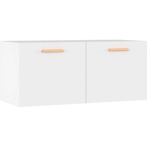 Maison Exclusive - Mobile Parete Bianco 80x35x36,5cm Legno Multistrato (1/5)