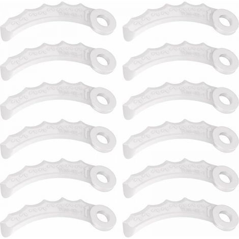 12-Piece Plastic Blades Compatible with Makita 198383-1 and 198426-9, Makita DUR189RF Trimmer, UR100DZ, DUR191LZX3, DUR181Z, DUR192LZ, DUR368AZ, DUR369AZ, DUR190UZX3 (1/5)