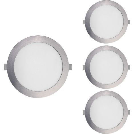 Pack 4 Downlights LED Empotrables Redondos 18W 1800lm Ø22.5cm 570 (1/2)