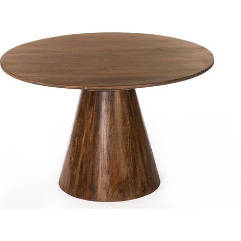 Table de salon bois massif élégance intemporelle - Brun foncé mango