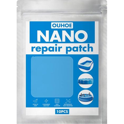 Kit de 10 réparations pour coussin de piscine, tente imperméable, bouée gonflable - patch adhésif -KZQ (1/2)
