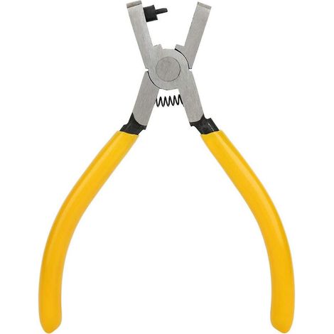 Pince à perforer pour œillets jaunes, sangles en cuir, outils de réparation manuelle, magasin d'outils familiaux (1/4)