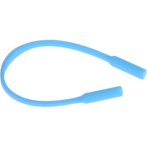 Corde pour d'Enfants en Silicone Doux Cordon Chaîne Bracelet Lunettes, Bleu