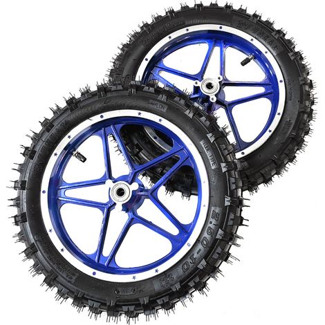 STI Set Cerchi Completi Gomma Ant+Post Minicross 10x2.5 + Camere Aria 10" x2.5 (1/3)