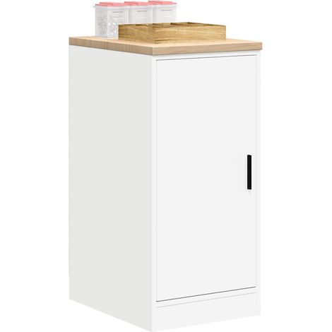 Garagen-Aufbewahrungsschrank Weiß 40x51x85 cm Massivholz Kiefer vidaXL