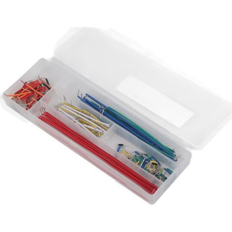 Fils De Connexion - 140 Pièces - 14 Longueurs Différentes 2 À 125 Mm - Pour Plaque D'essai - Kit Avec Boîte De Rangement (1/5)