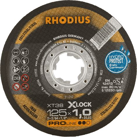 RHODIUS XT38 X-LOCK, 25 Stück, 115 x 1,5 mm, X-LOCK Trennscheibe (1/5)