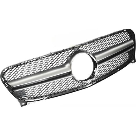 Grille calandre Mercedes GLA X156 de 2013 a 2016 Noir Silver-42731527 (1/4)