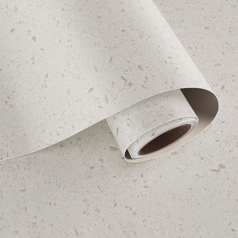 Papier Peint Autocollant Effet Granit Mat 40cmx200cm Film Adhesif pour Meuble Imitation Terrazzo Revêtement Plan de Travail de Cuisine Salle de Bain Vinyle Autocollant Granit Armoire Table (1/5)