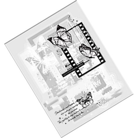 Lot de 10 autocollants papillon rétro en PET pour la décoration de scrapbooking et d'albums photo (type 1). (1/5)