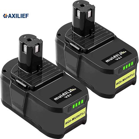 2Pcs 18V 5.5Ah Remplacement de Batterie pour Ryobi One+ P108 RB18L50 RB18L40 RB18L25 (1/4)