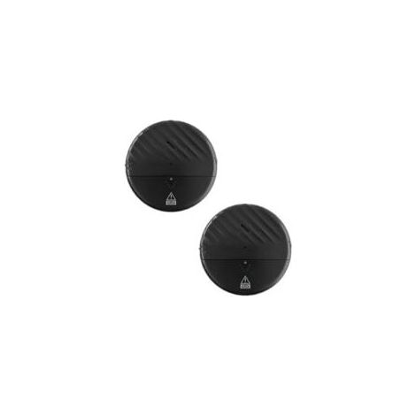 Alarme de détection de vibrations 125 dB, fonctionne sur piles, sensibilité réglable, indicateur LED, blanc, pour portes et fenêtres (lot de 2). (1/5)