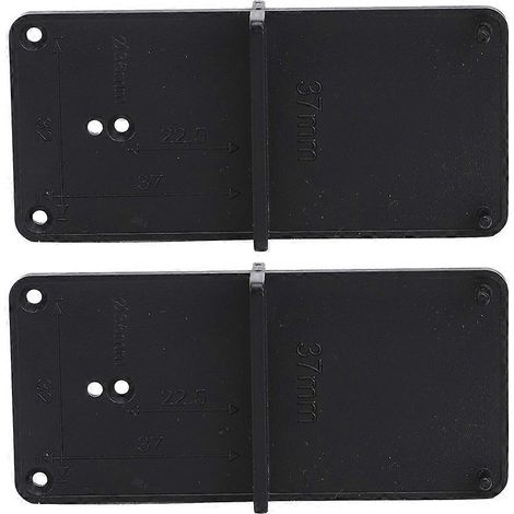 Stück Scharnierloch-Lochschablone, Bohrschablone, Holzbearbeitungswerkzeug, Schwarz, 85 x 40 mm
