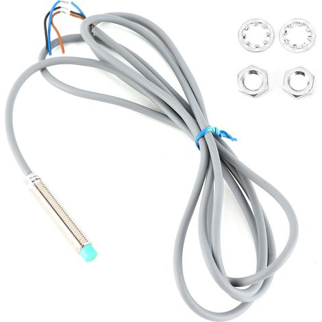 BERM Näherungsschalter, 3-Draht-Sensor mit zylindrischer Kopferkennung, 10–30 V DC, BEM08-02-PK (1/5)