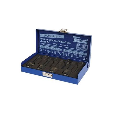Set de clés à douille pour desserage 17 pcs ’’Twist-In’’ und ’’Twist-Off’’