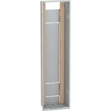 Schneider Electric – Bac d'encastrement 1x13 modules – Hauteur utile 1105 mm – Installation encastrée – Tôle blanche RAL 9003 – IK09 conforme EN 50102