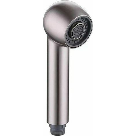 Douchette Robinet Cuisine 2 Jets Tête de Douche Remplacement Douchette pour Mitigeur Cuisine, Couleurs brossées (1/4)
