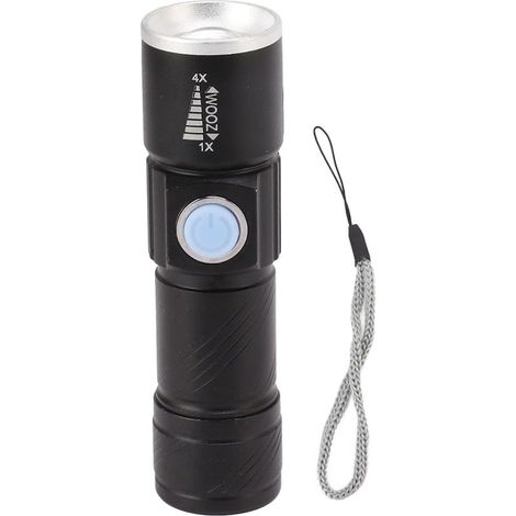 Lampe de poche UV USB 395nm LED, détecteur de lumière noire ultraviolette pour la détection d'agents fluorescents, Identification du Jade (1/5)