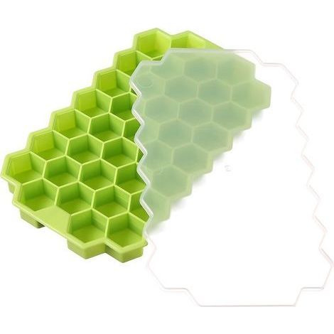 Bac à glaçons vert 20 x 12 cm 1 x Moule à glaçons Bac à glaçons pour réfrigérateur Bac à glaçons maison Moule à glaçons (1/5)