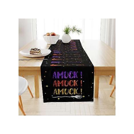 Halloween-Tischläufer, Leinen, Festtagsdekoration, Tischdecke, Schranktischdecke, Couchtischdecke (23ZQ4-2)