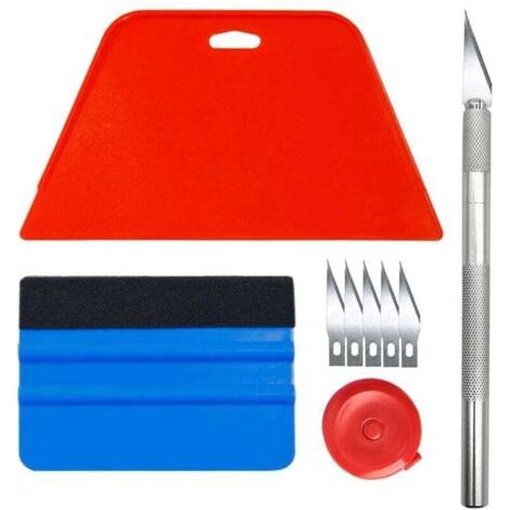 Kit d'outils pour films vinyle (papier peint, fenêtres, voiture, carrelage) - Grattoir pour application d'adhésif (LGL) (1/5)