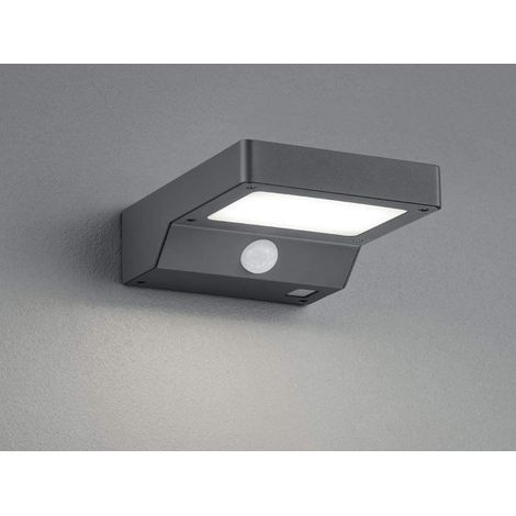 LED Solar Wandleuchte Außenleuchte FOMOSA mit Bewegungsmelder Anthrazit (1/5)