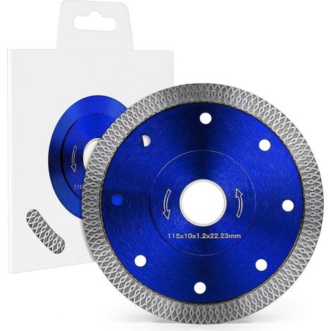 Diamant Trennscheibe 115mm Extra Dünn für Beton, Granit, Stein, Mauerwerk (1/5)