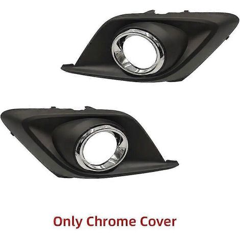 Frontstoßstangengrill-Chromabdeckung für Scheinwerfer, Nebelscheinwerfer, Nebelscheinwerferrahmen und Motorhaube für Mazda 3 Axela 2014–2016 mit Lichtschalter – nur die Chromabdeckung (1/5)