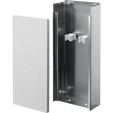 OVENTROP Montagekanal für Unibox Höhe,Breite,Tiefe 350x130x57mm, aus verzinktem Stahlblech, 1022652 (1/2)